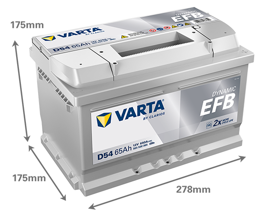 Akumulator Varta Dynamic EFB 65Ah / D54