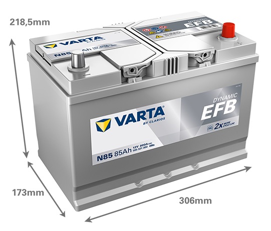 Akumulator Varta Dynamic EFB 85Ah / N85