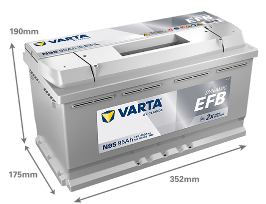 Akumulator Varta Dynamic EFB 95Ah / N95
