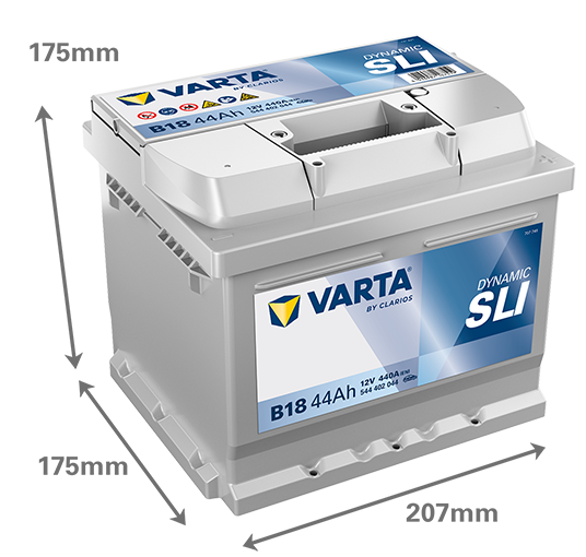 Akumulator Varta Dynamic SLI 44Ah / B18
