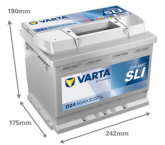 Akumulator Varta Dynamic SLI 60Ah / D24