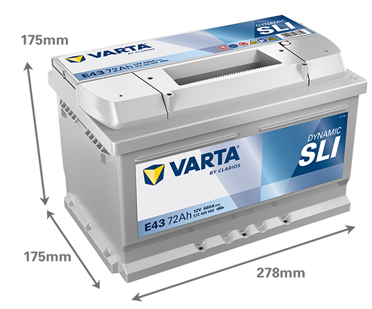 Akumulator Varta Dynamic SLI 72Ah / E43