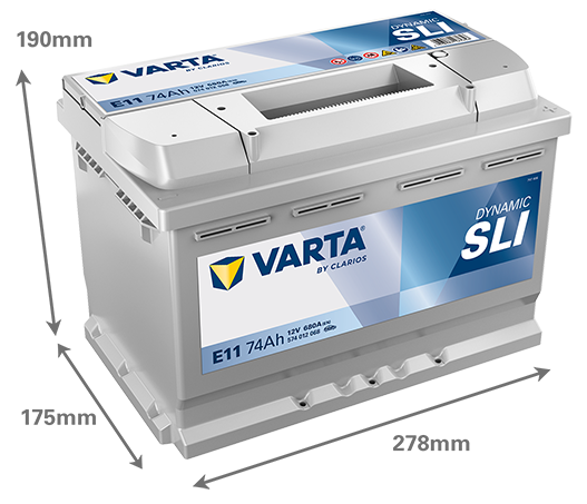 Akumulator Varta Dynamic SLI 74Ah / E11