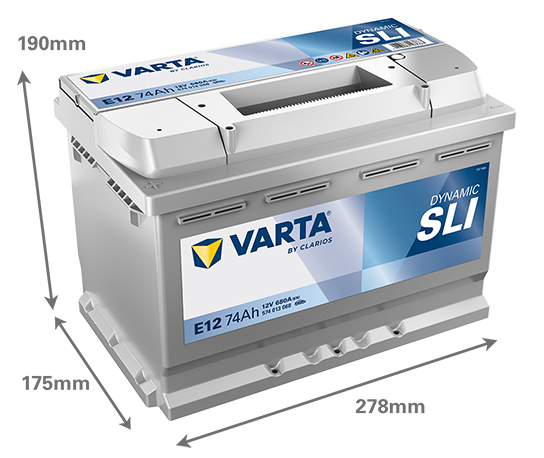 Akumulator Varta Dynamic SLI 74Ah / E12