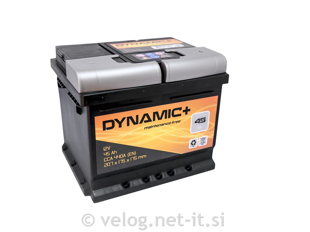 Avto akumulator 45Ah 440A Dynamic Plus