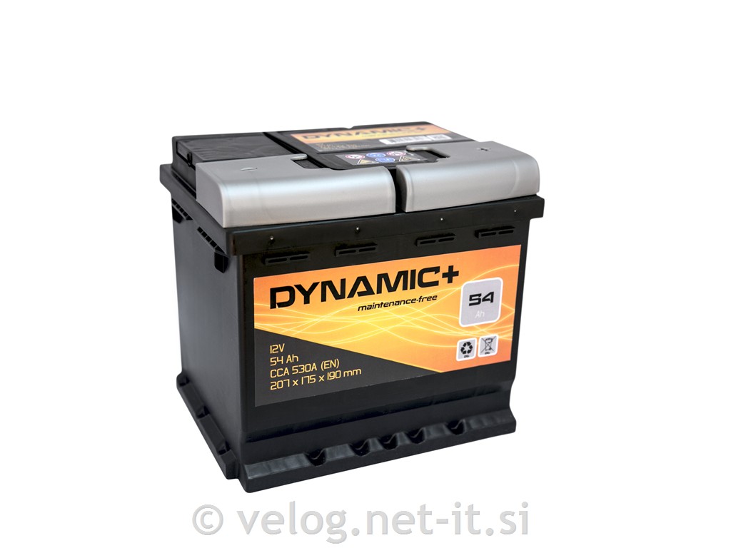 Avto akumulator 54Ah 530A Dynamic Plus