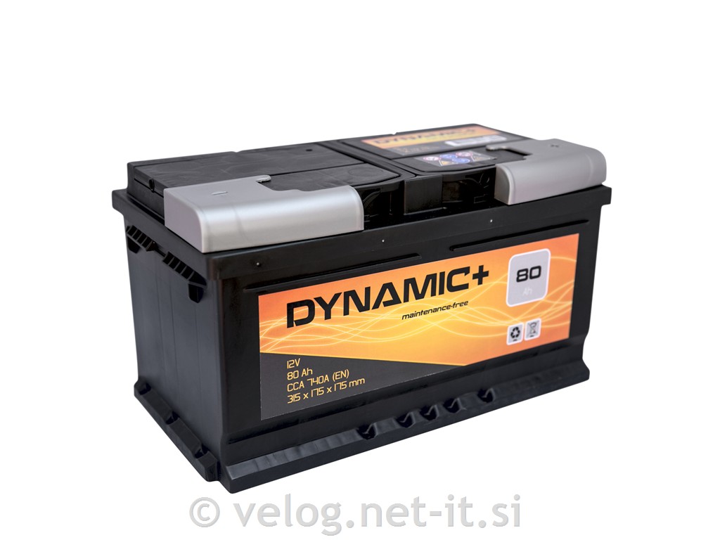 Avto akumulator 80Ah 740A Dynamic Plus