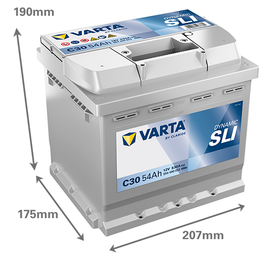 Akumulator Varta Dynamic SLI 54Ah / C30