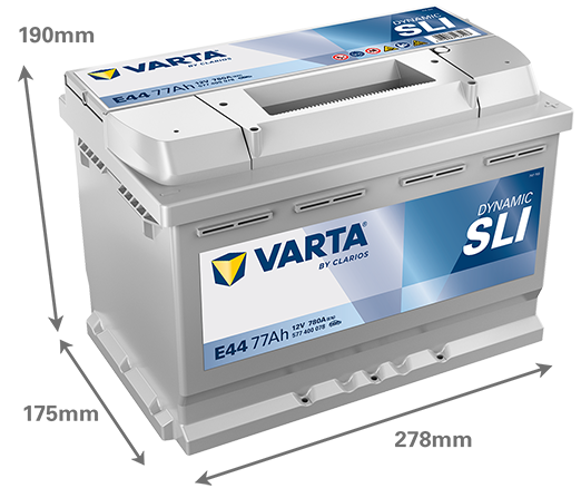 Akumulator Varta Dynamic SLI 77Ah / E44