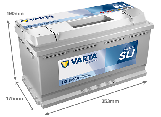 Akumulator Varta Dynamic SLI 100Ah / H3
