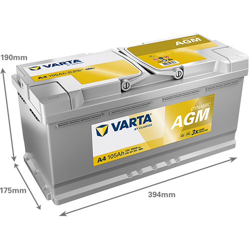 Akumulator Varta Dynamic AGM 105Ah / A4