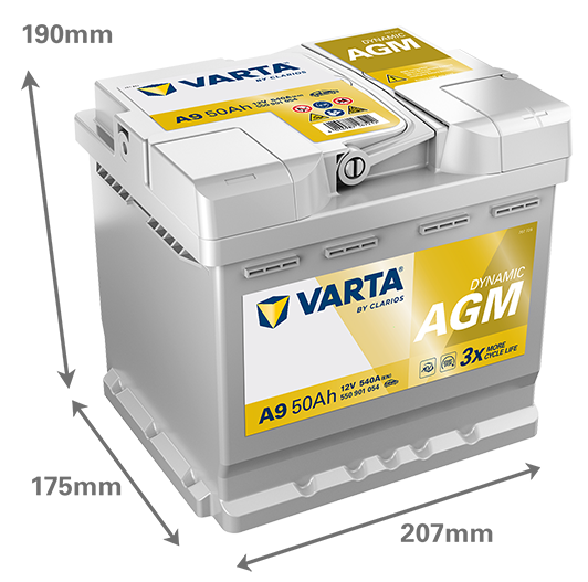 Akumulator Varta Dynamic AGM 50Ah / A9