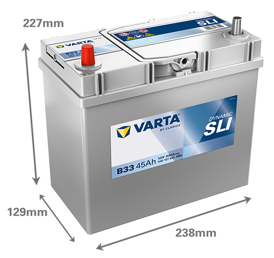 Akumulator Varta Dynamic SLI 45Ah / B33