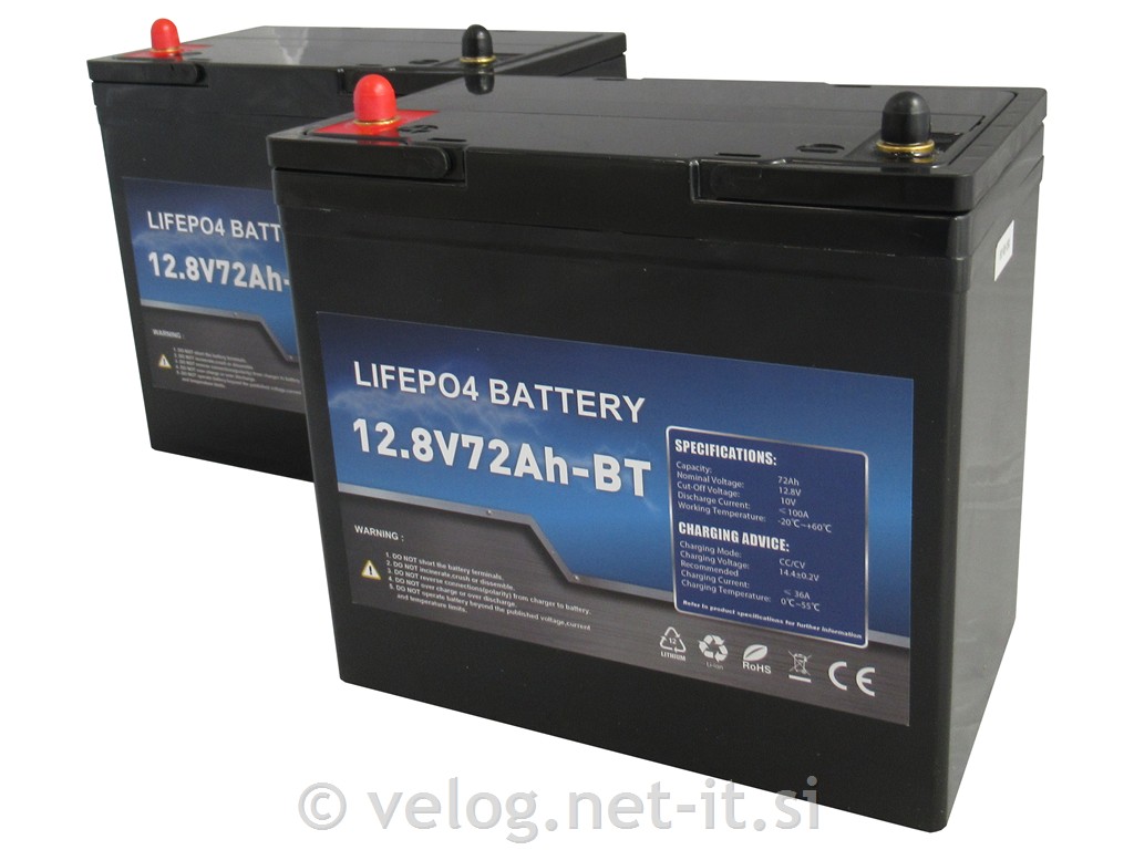 Li-ion baterije za invalidski voziček 72Ah 24V z bluetooth