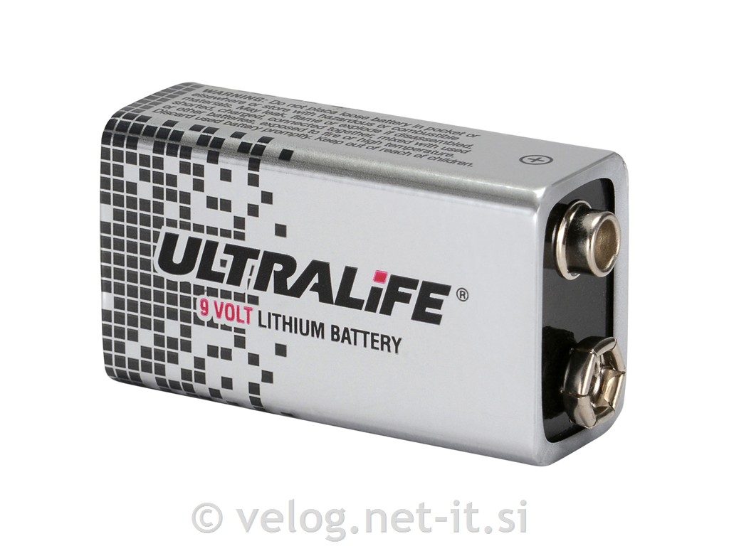 Litijeva baterija Ultralife 9V