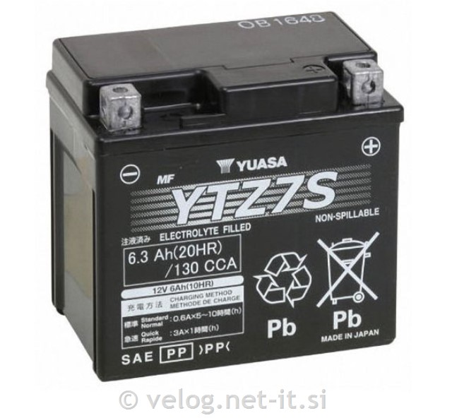 Moto akumulator YUASA YTZ7S 12V 6,3Ah