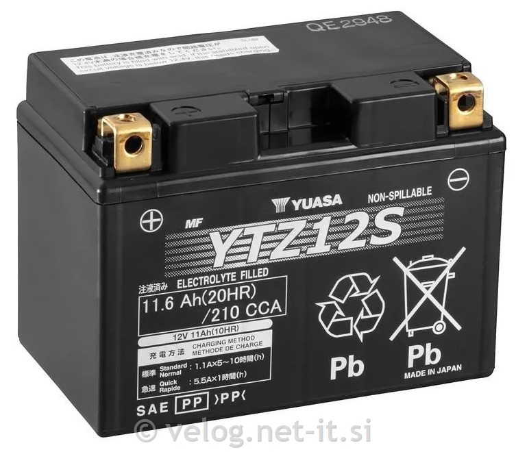 Moto akumulator YUASA YTZ12S 12V 11Ah