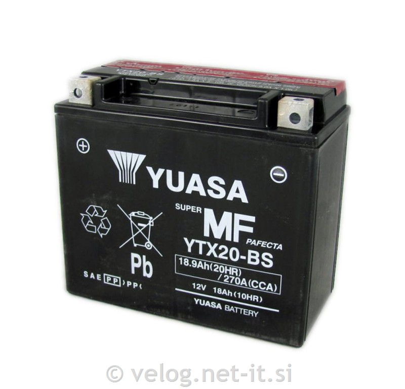 Moto akumulator YUASA YTX20-BS 12V 18Ah