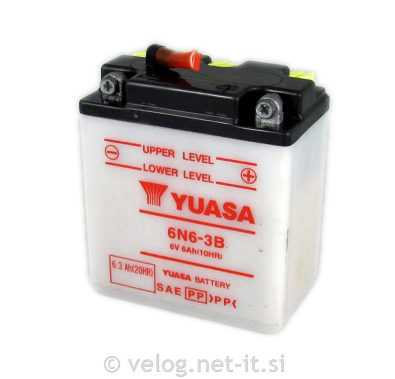 Moto akumulator YUASA 6N6-3B 6V 6Ah