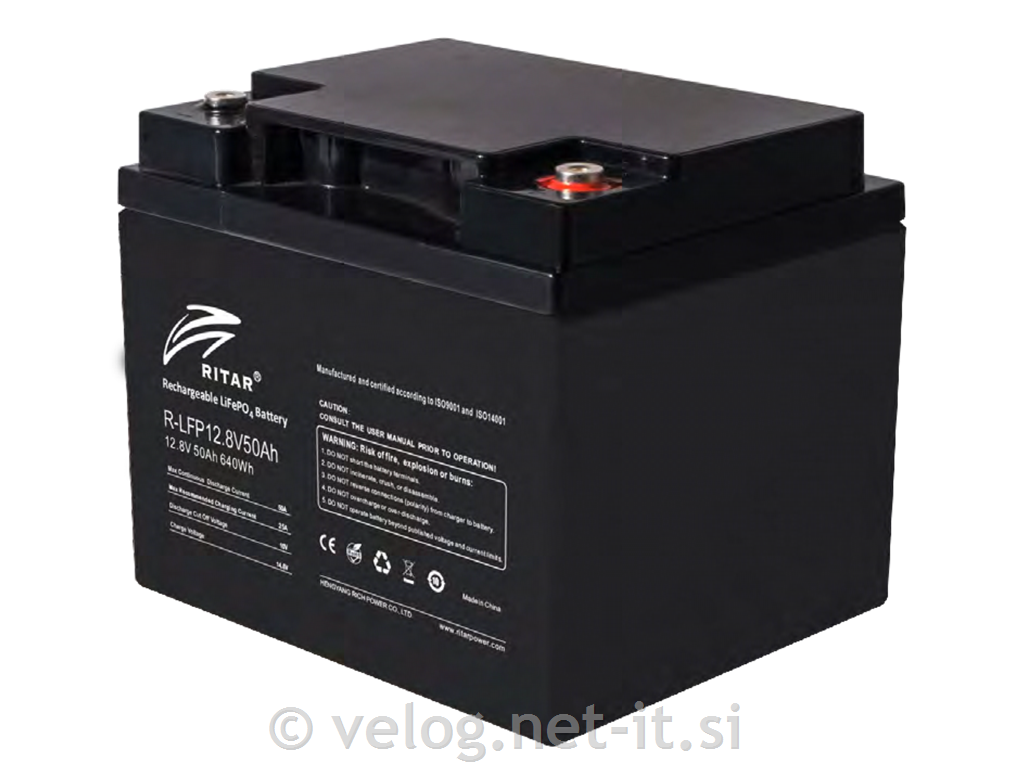 LiFePO4 baterija 12,8V 50Ah Ritar