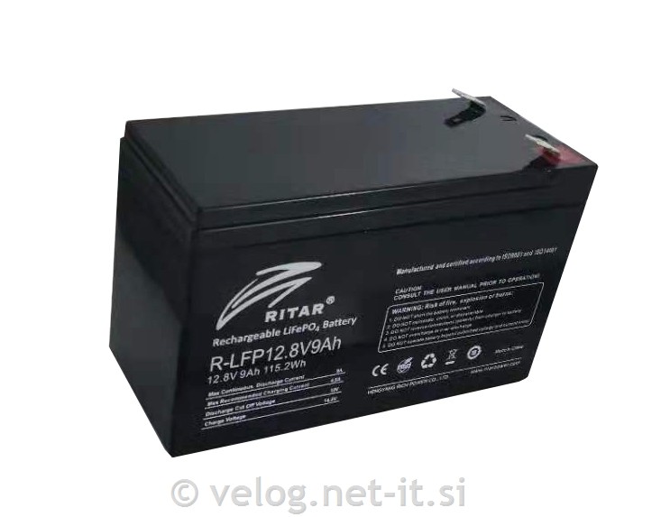LiFePO4 baterija 12,8V 9Ah Ritar