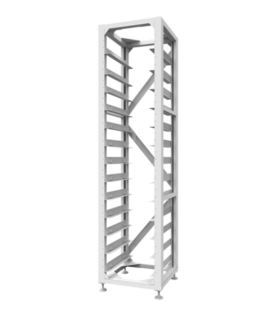 Omara / stojalo za 12 kos HV baterije Deye