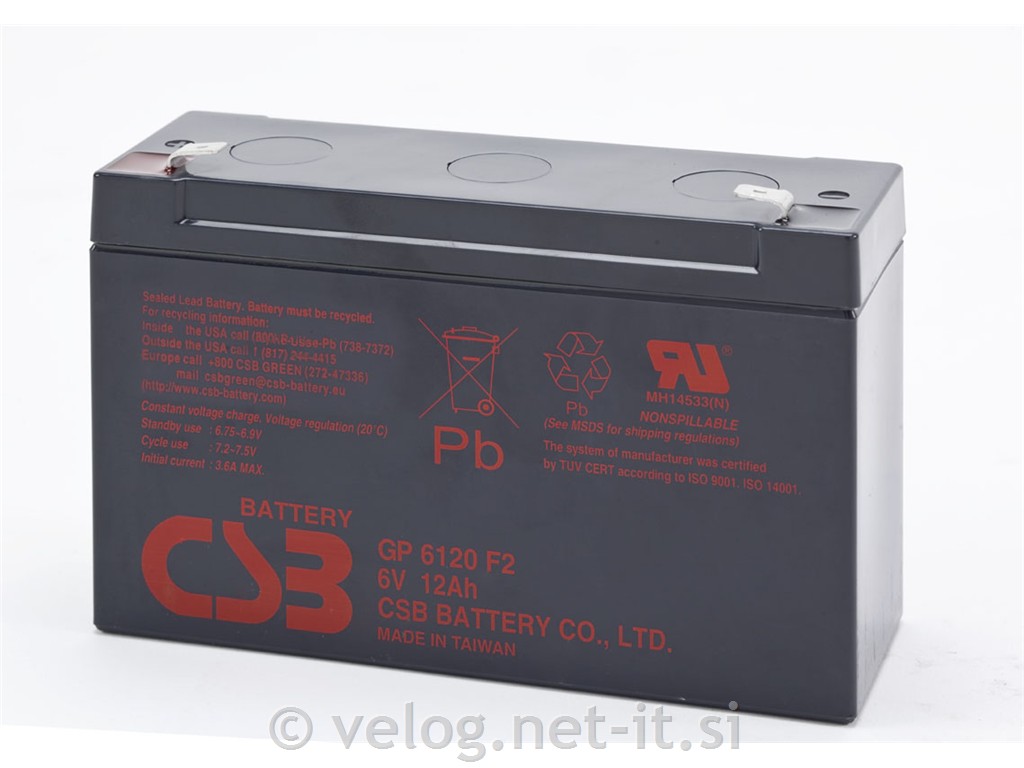 UPS akumulator CSB Energy GP 6V 12Ah