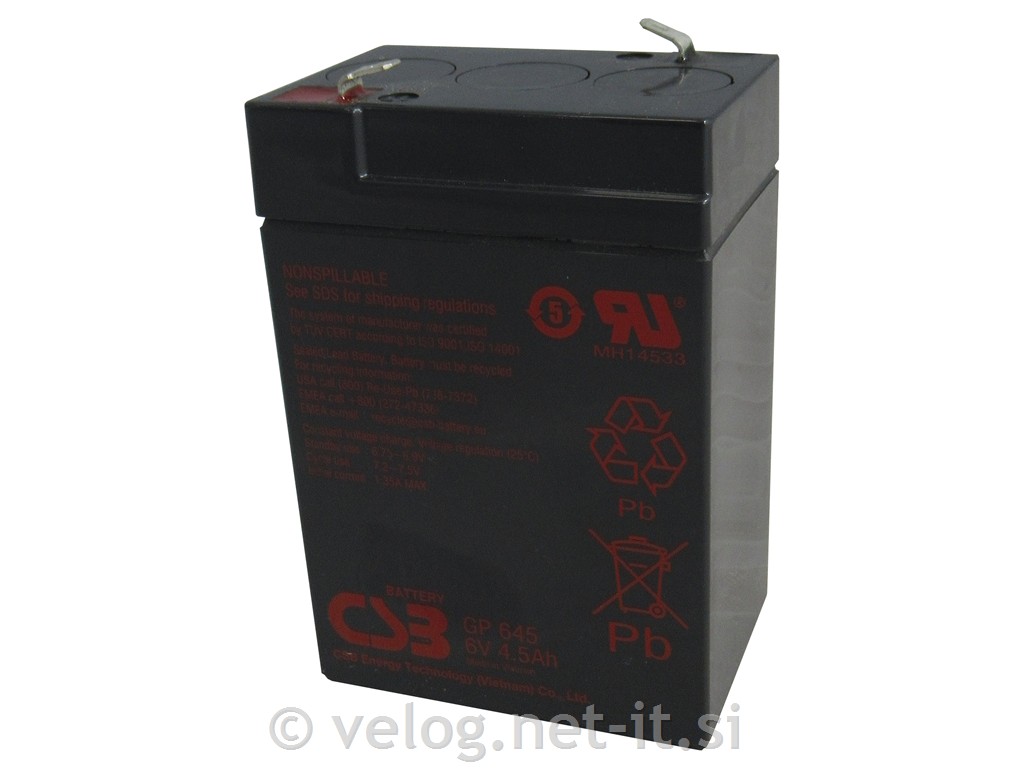 UPS akumulator CSB Energy GP 6V 4,5Ah