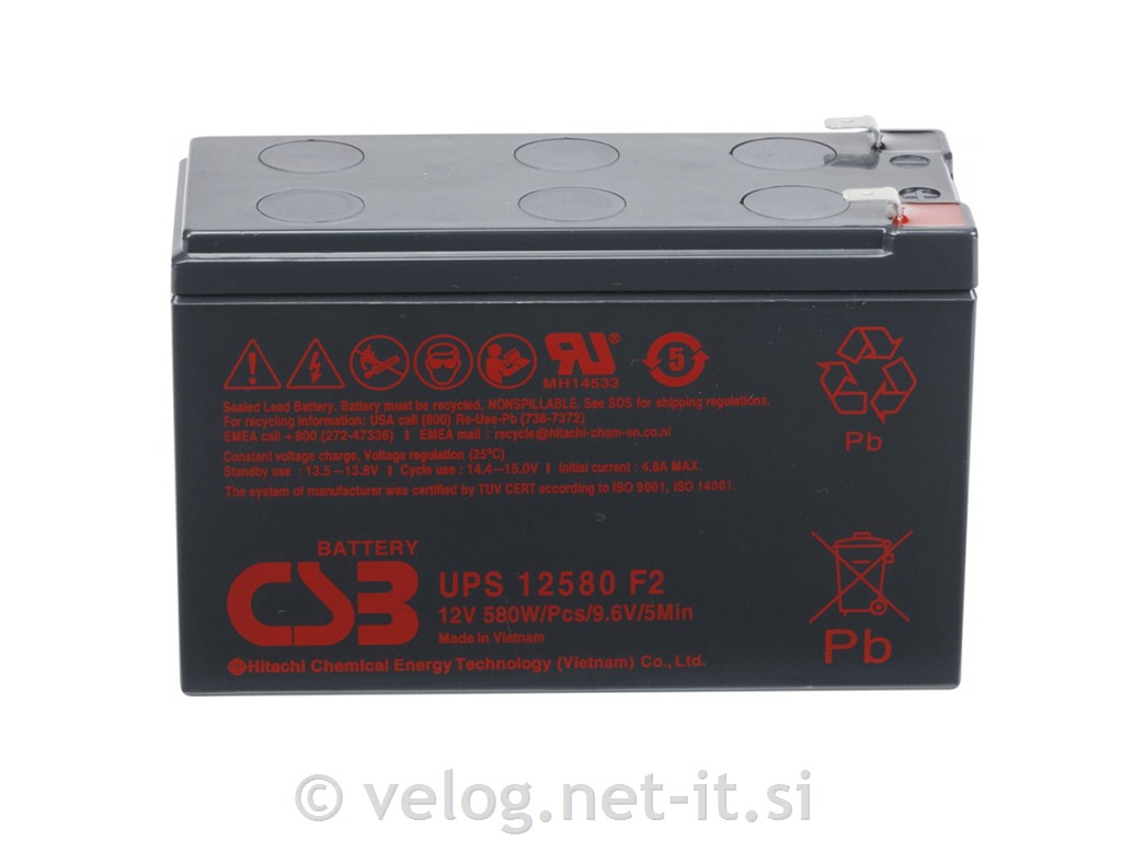 UPS akumulator CSB Energy UPS 12V 9,4Ah F2