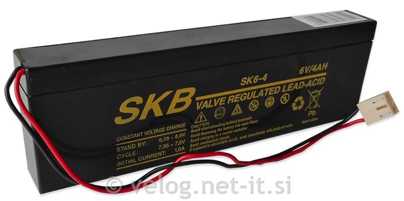Akumulator 6V 4Ah SKB za Beghelli