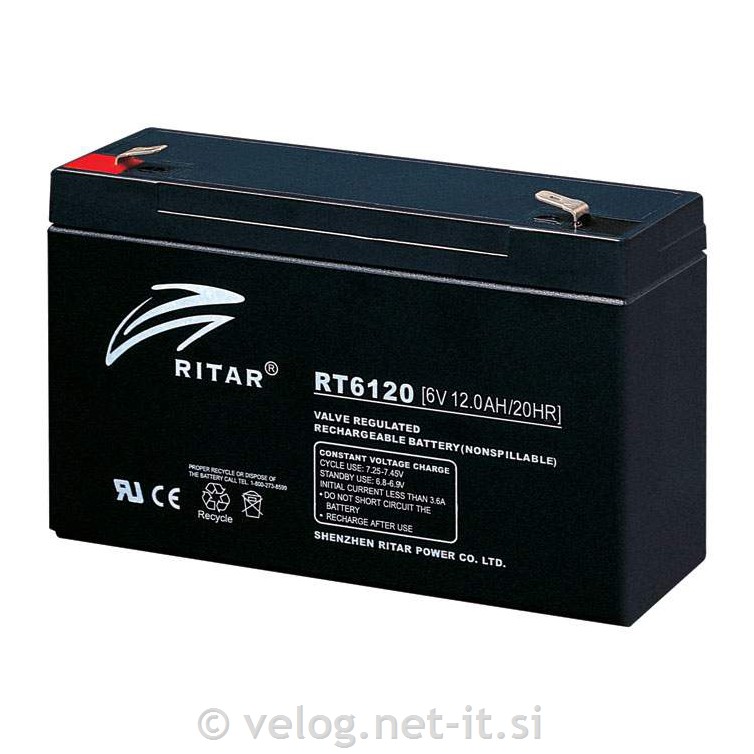 UPS AGM akumulator 6V 12Ah Ritar