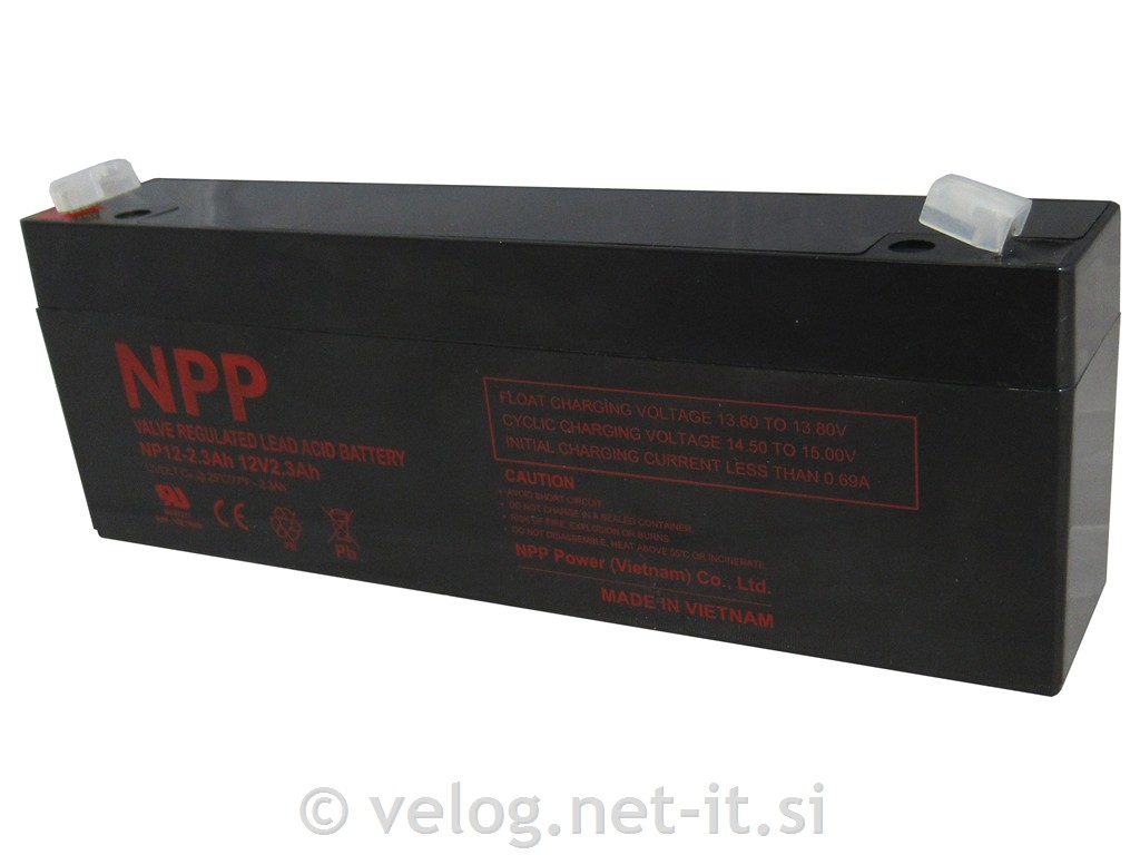 UPS AGM akumulator 12V 2,3Ah NPP