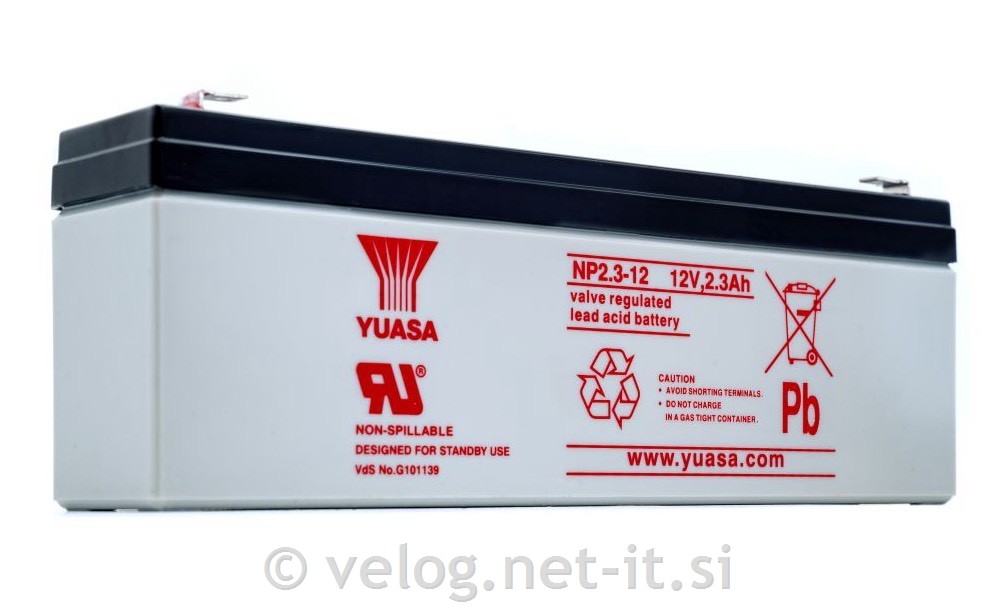 UPS AGM akumulator 12V 2,3Ah YUASA