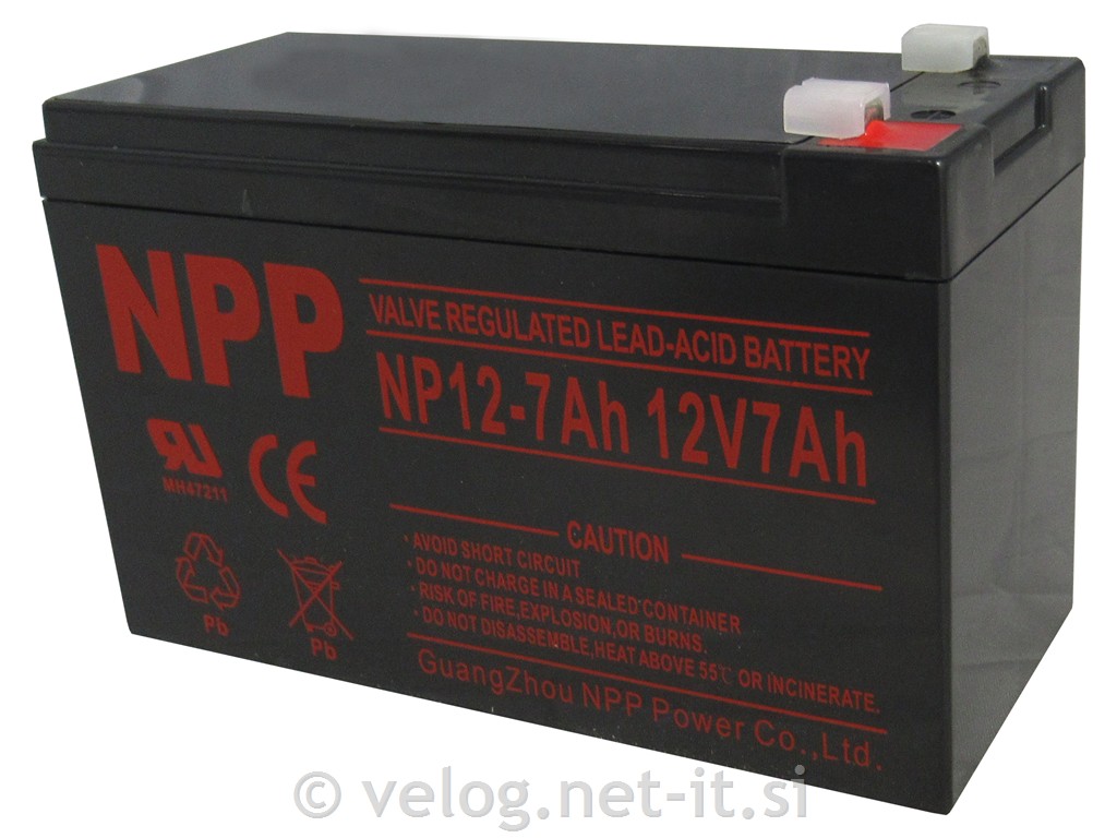 UPS AGM akumulator 12V 7Ah F1 NPP