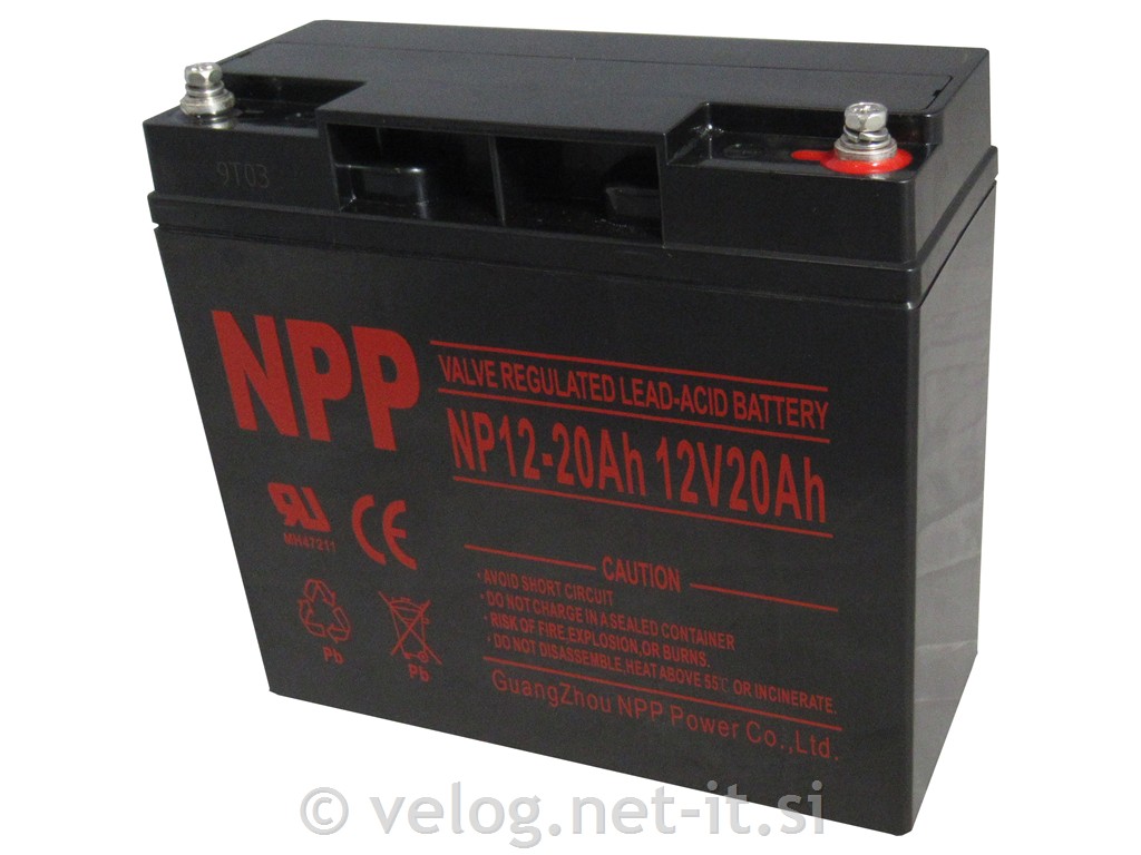 UPS AGM akumulator 12V 20Ah T12 NPP