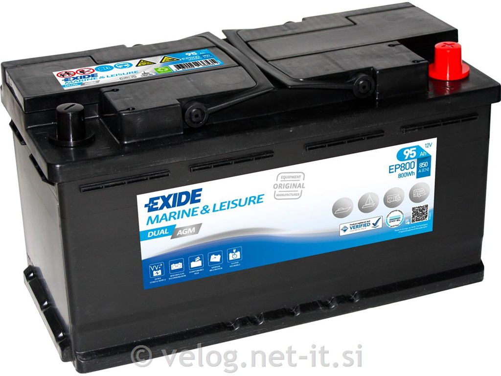 Exide akumulator EP800, AGM dual, 95Ah