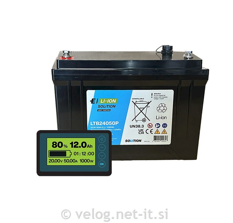 Exide Solition LTB24050P – 25,6V 50Ah LiFePO4 baterija
