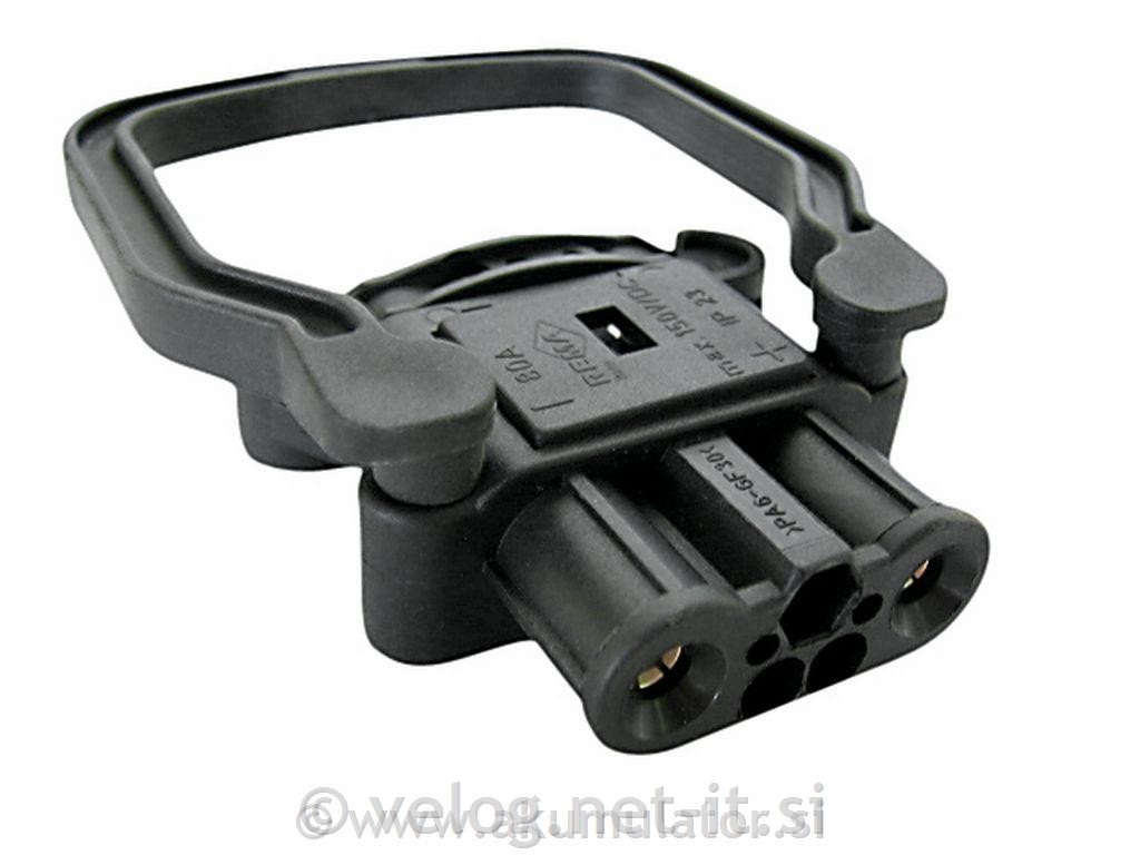 Vtičnica z ročajem REMA DIN 80A 25mm2 Ž