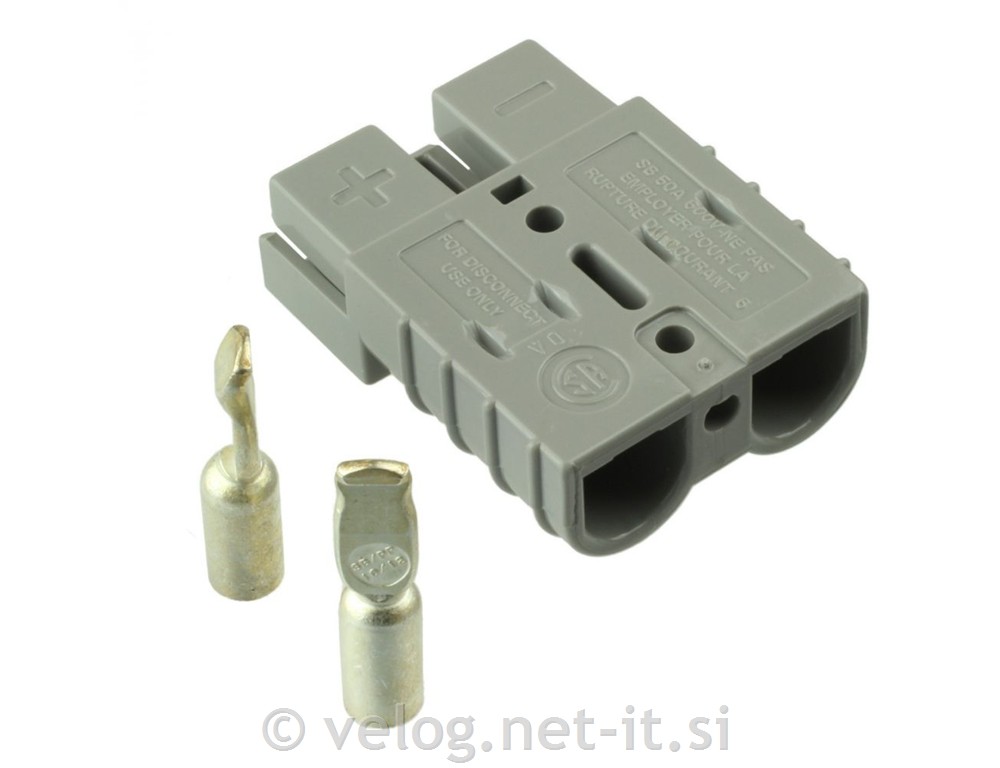 Konektor Anderson SB 50 siv 13,3mm2