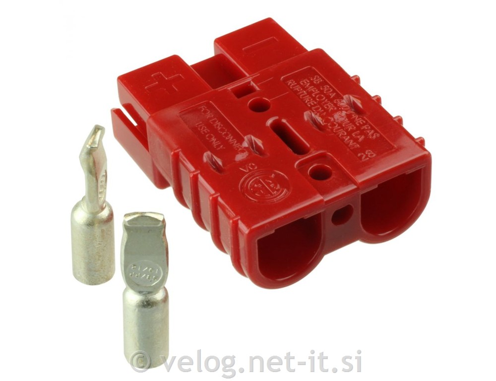 Konektor Anderson SB 50 rdeč 13,3mm2