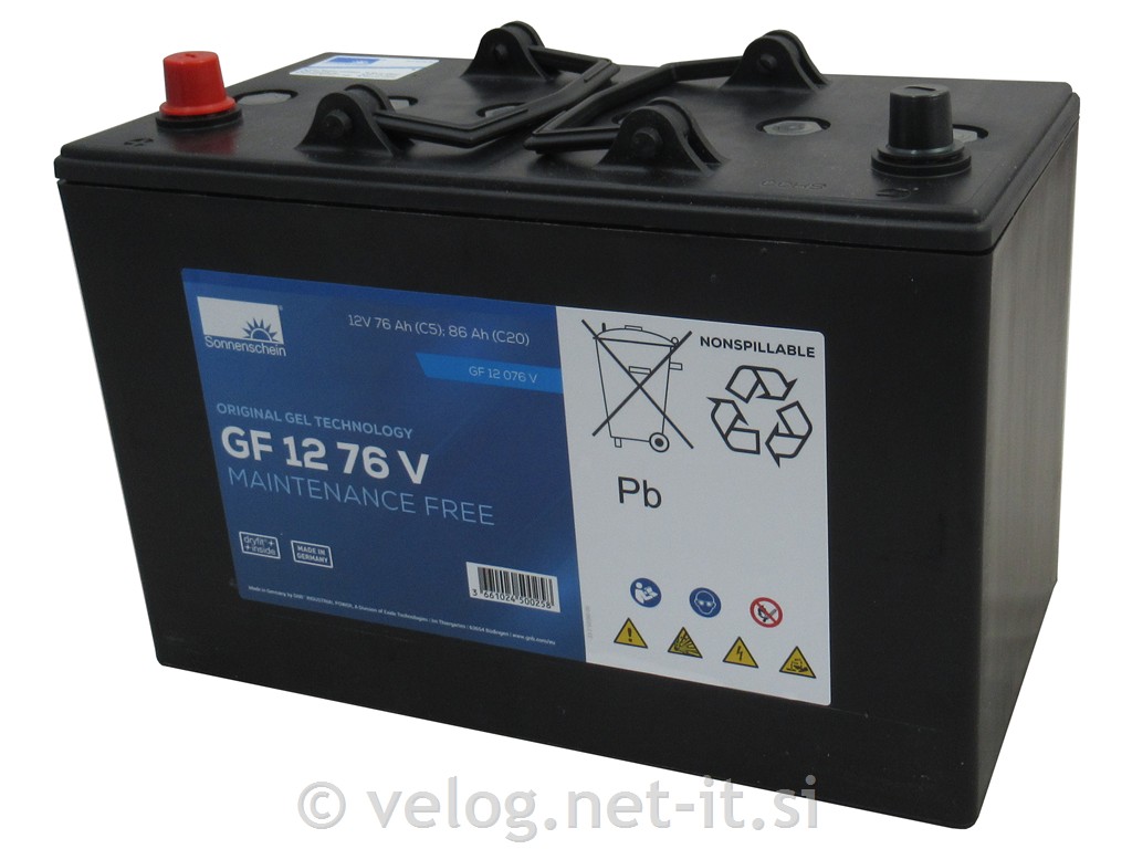 GEL akumulator Sonnenschein GF12 076 V / 12V 86Ah