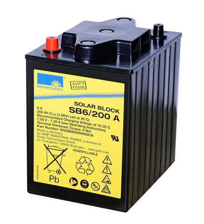 Solarni GEL akumulator Sonnenschein SB 6/200 A s 1.200 cikli
