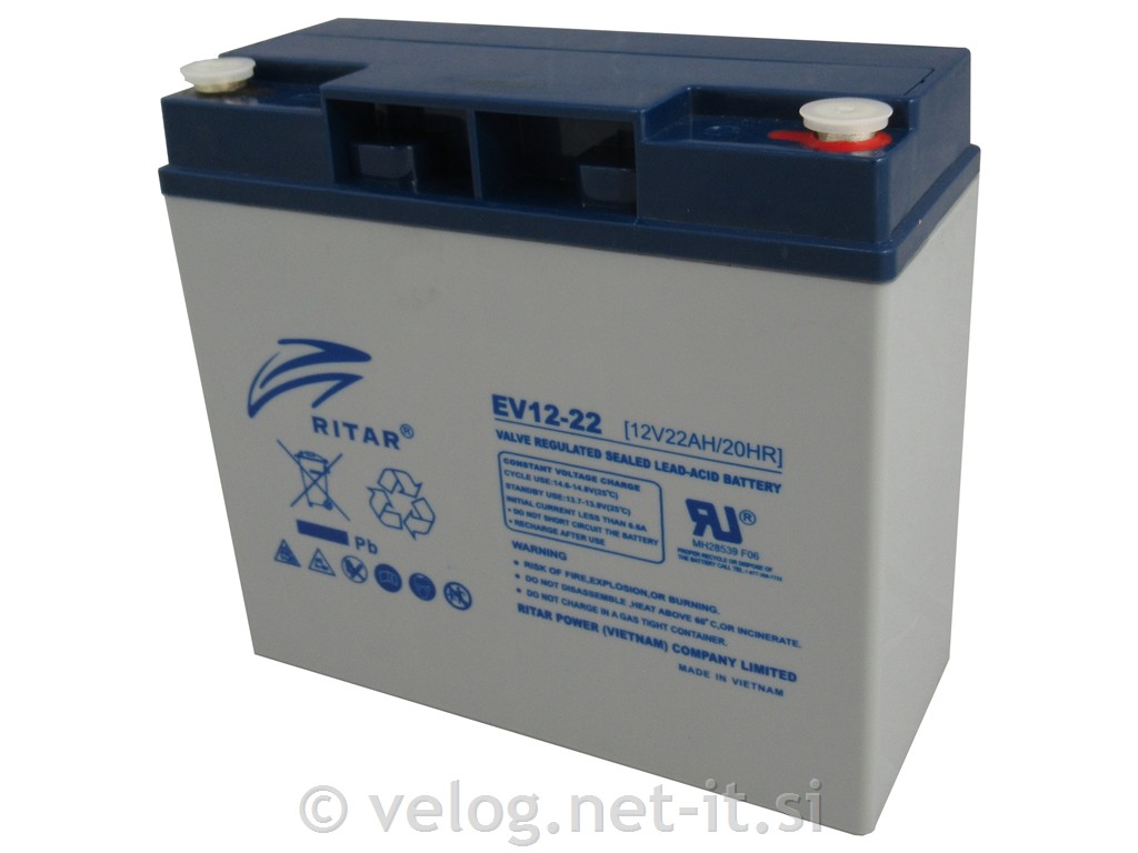 Ciklični AGM DC akumulator 22Ah Ritar