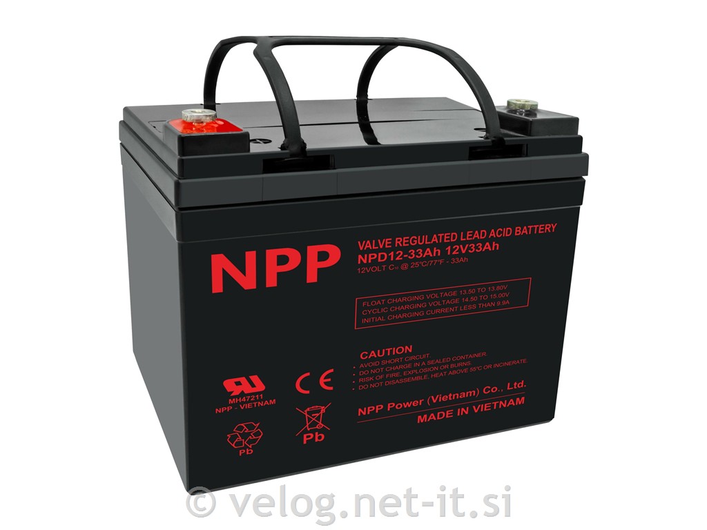 Ciklični AGM DC akumulator 33Ah NPP