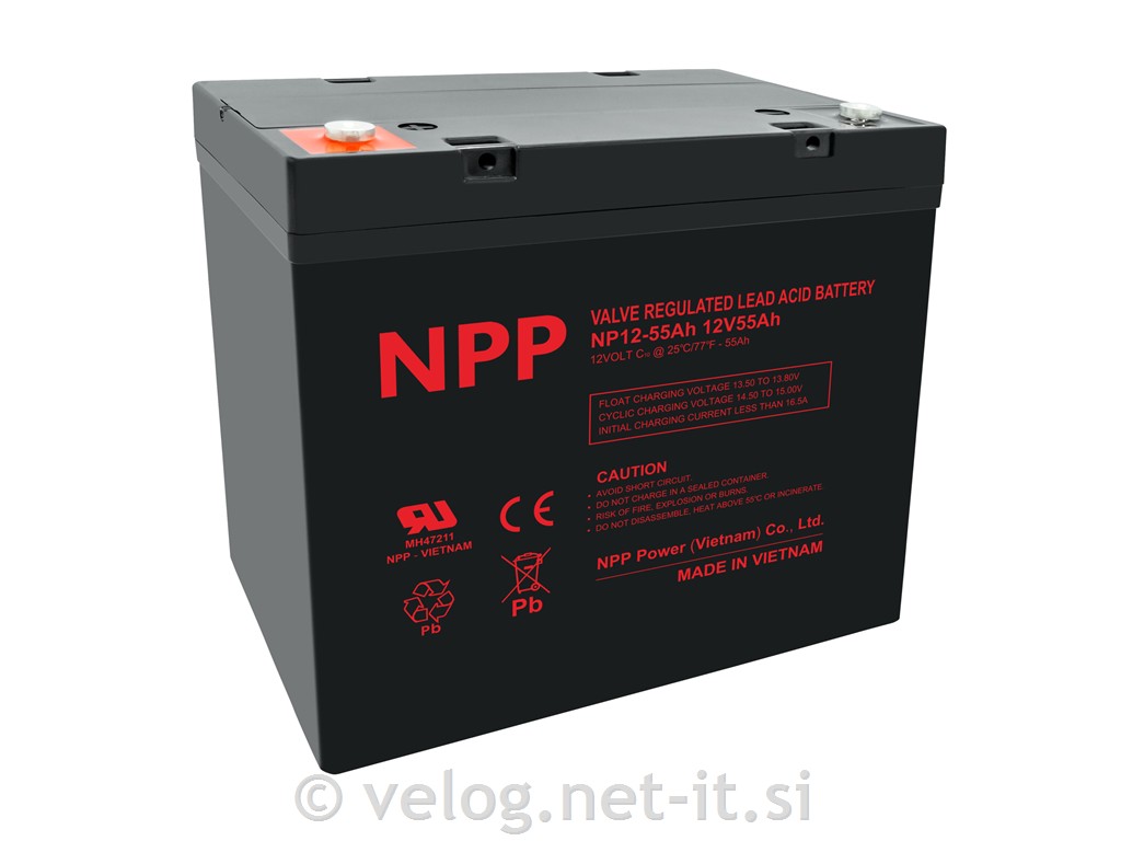 UPS AGM akumulator 12V 55Ah NPP