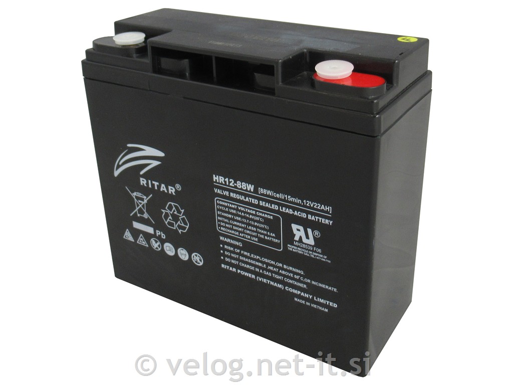 Ciklični AGM DC akumulator HR1288W Ritar