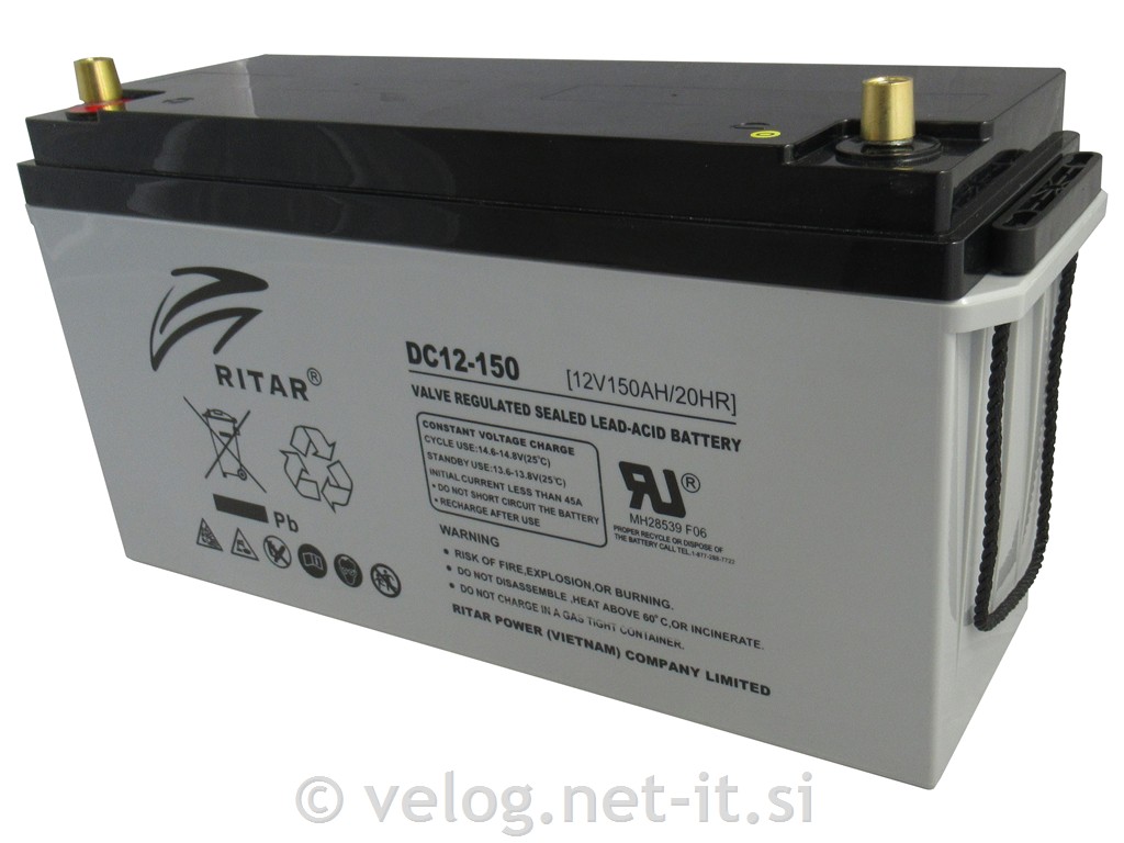 Ciklični AGM DC akumulator 150Ah Ritar