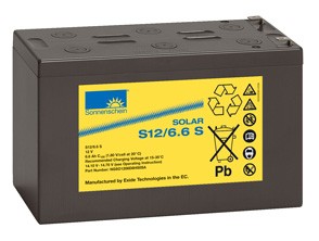 GEL akumulator Sonnenschein SOLAR S12/6,6 S / 12V 6,6Ah