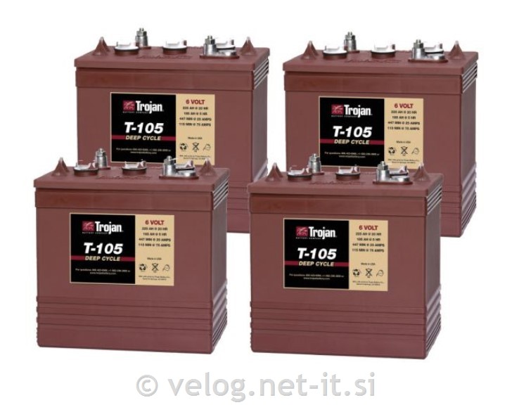 Akumulator Trojan T105 6V 225Ah - 1.200 ciklov