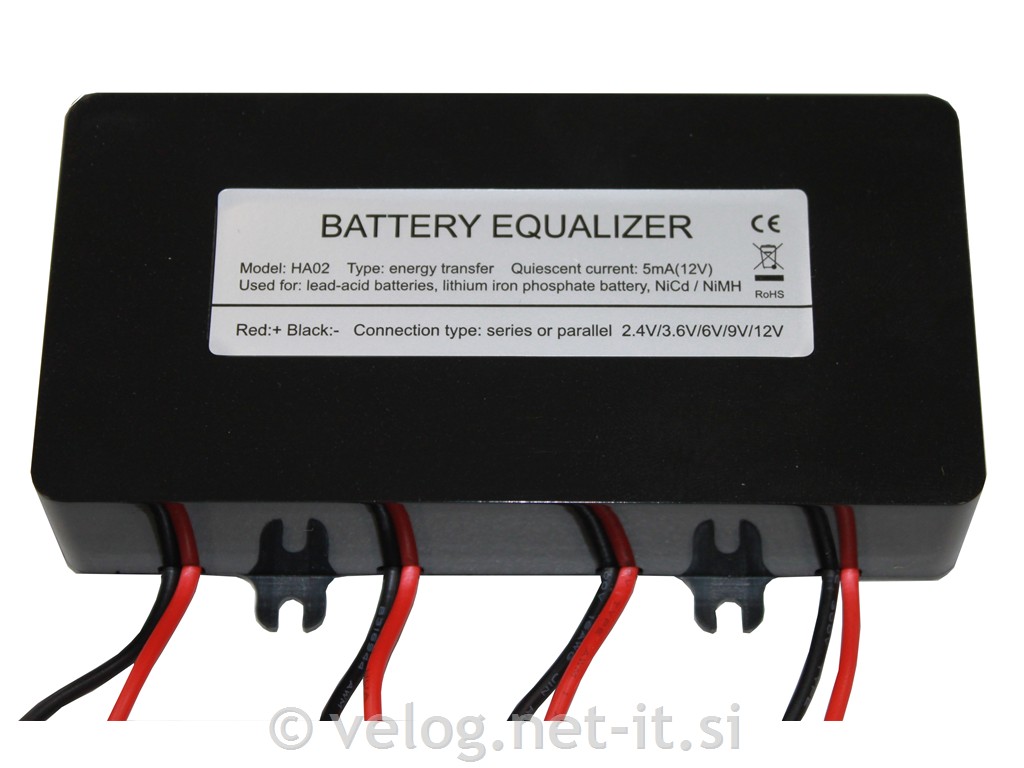 Balanser (izenačevalec napetosti) za 4 akumulatorje
